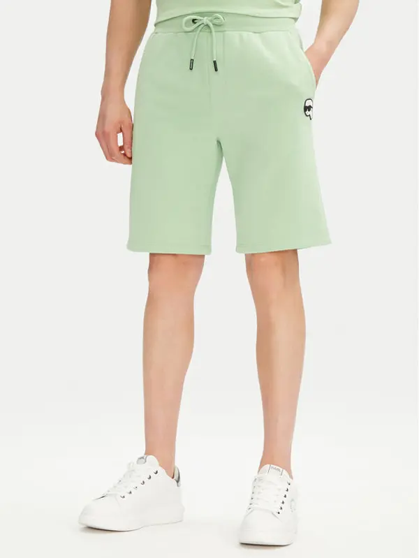 Karl Lagerfeld KARL LAGERFELD Sportske kratke hlače 705014 552900 Zelena Regular Fit