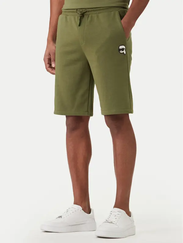 Karl Lagerfeld KARL LAGERFELD Sportske kratke hlače 705019 562900 Zelena Regular Fit
