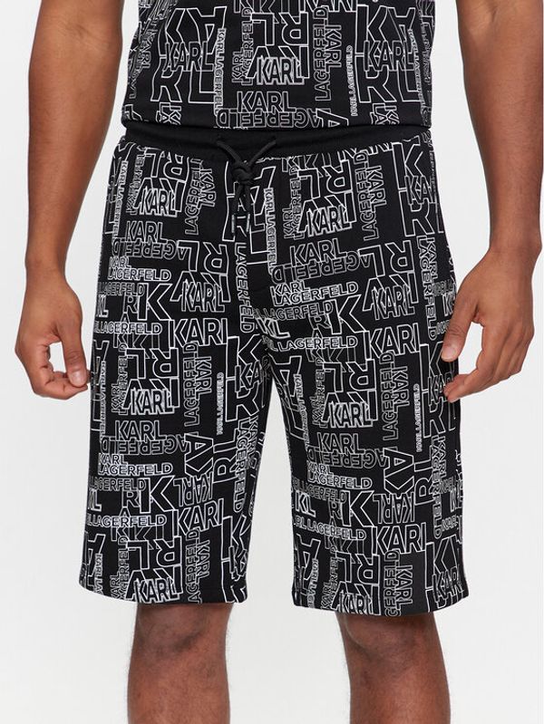 KARL LAGERFELD KARL LAGERFELD Sportske kratke hlače 705061 541900 Crna Regular Fit