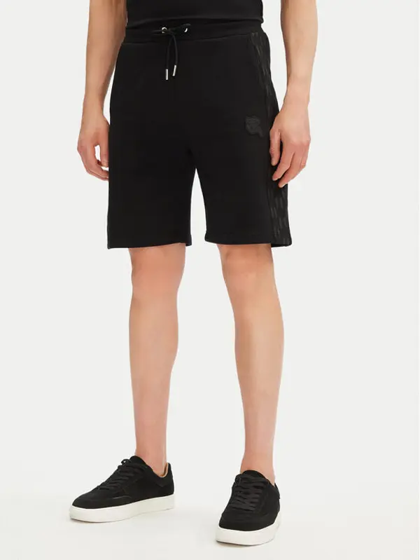 Karl Lagerfeld KARL LAGERFELD Sportske kratke hlače 705071 552951 Crna Regular Fit
