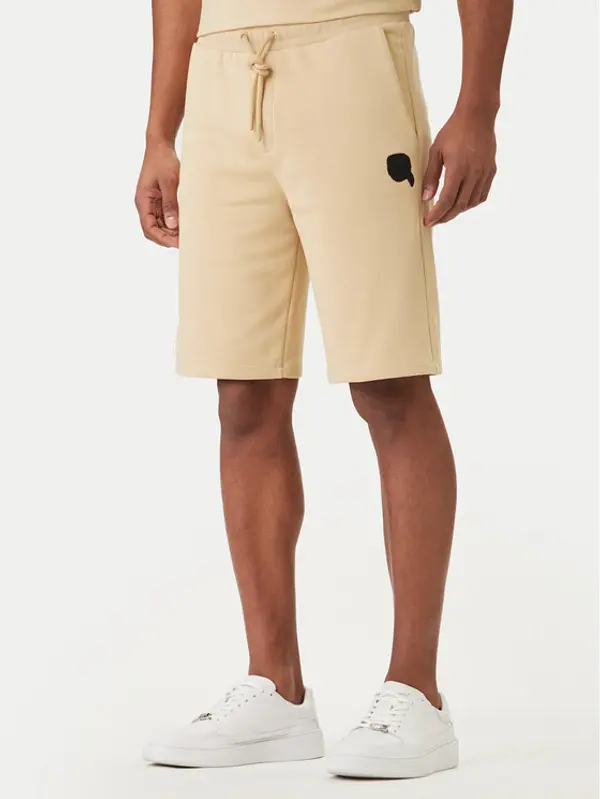 Karl Lagerfeld KARL LAGERFELD Sportske kratke hlače 705118 562900 Bež Loose Fit
