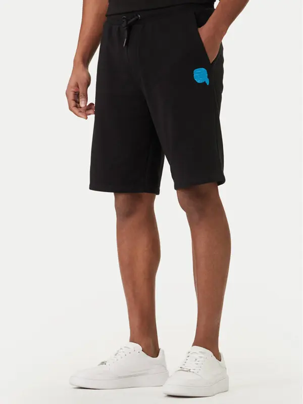 Karl Lagerfeld KARL LAGERFELD Sportske kratke hlače 705118 562900 Crna Loose Fit