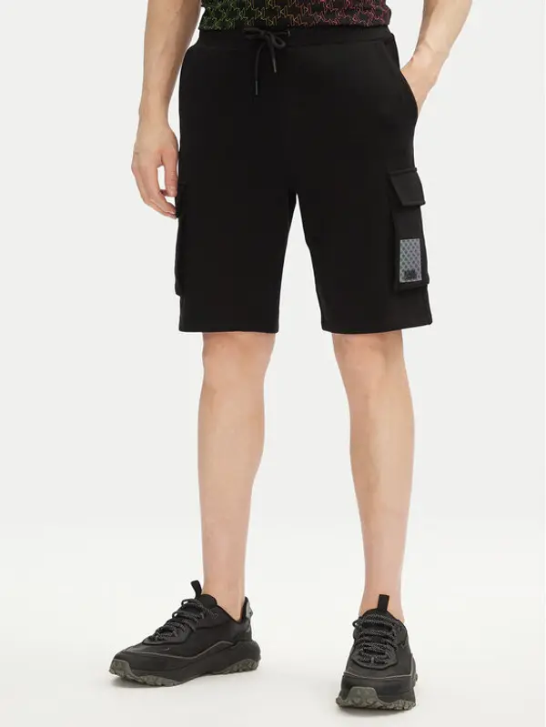 Karl Lagerfeld KARL LAGERFELD Sportske kratke hlače 705402 552917 Crna Regular Fit
