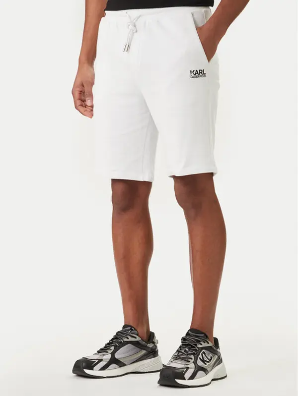 Karl Lagerfeld KARL LAGERFELD Sportske kratke hlače 705783 562917 Bijela Regular Fit
