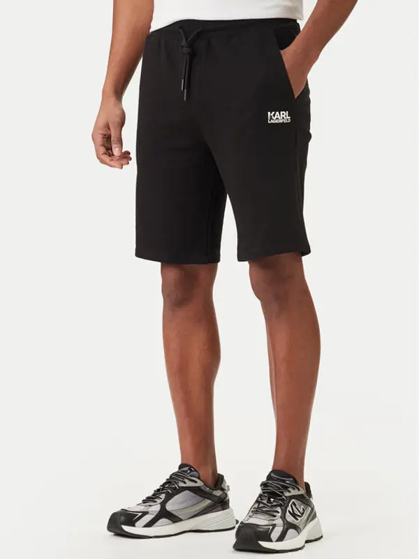 Karl Lagerfeld KARL LAGERFELD Sportske kratke hlače 705783 562917 Crna Regular Fit