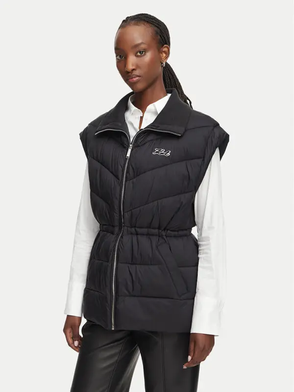 Karl Lagerfeld KARL LAGERFELD Sportski prsluk B3W15033 Crna Regular Fit