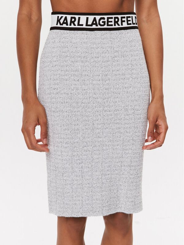 KARL LAGERFELD KARL LAGERFELD Suknja olovka 235W1204 Bijela Slim Fit