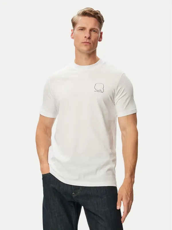 Karl Lagerfeld KARL LAGERFELD T-shirt 755026 563224 Bijela Regular Fit