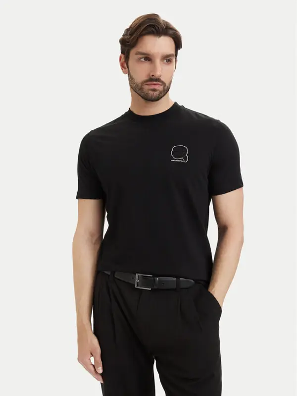 Karl Lagerfeld KARL LAGERFELD T-shirt 755026 563224 Crna Regular Fit