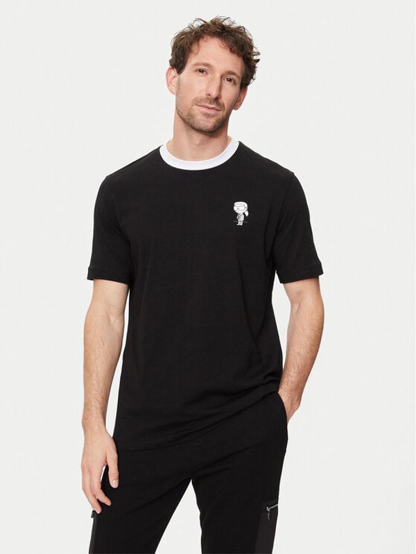 KARL LAGERFELD KARL LAGERFELD T-shirt 755029 542224 Crna Regular Fit