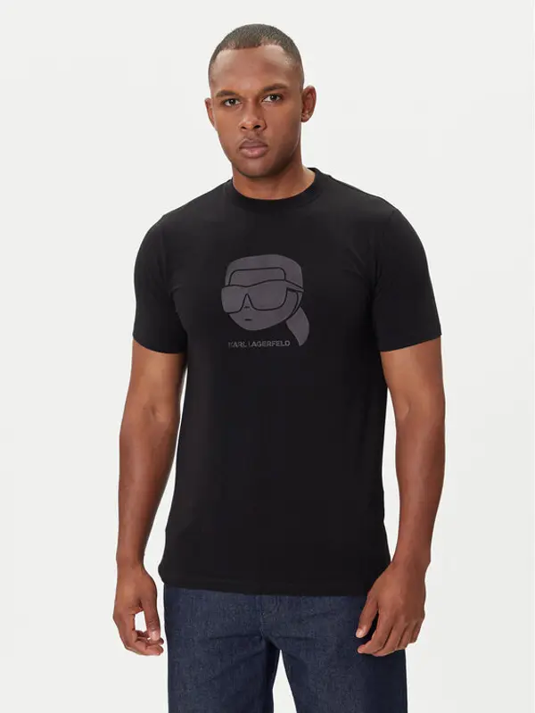 Karl Lagerfeld KARL LAGERFELD T-shirt 755032 554221 Crna Regular Fit