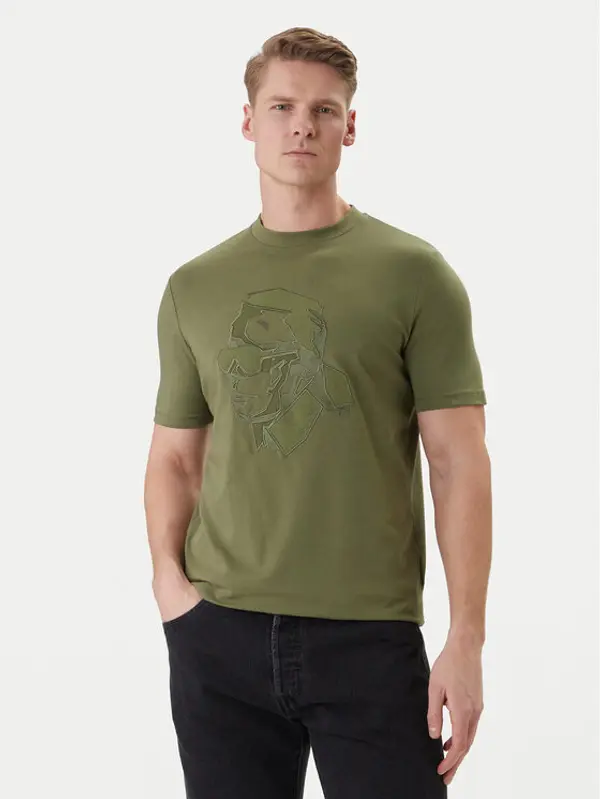 Karl Lagerfeld KARL LAGERFELD T-shirt 755036 562221 Zelena Loose Fit