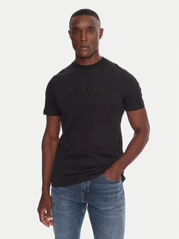 Karl Lagerfeld KARL LAGERFELD T-shirt 755037 554227 Crna Regular Fit