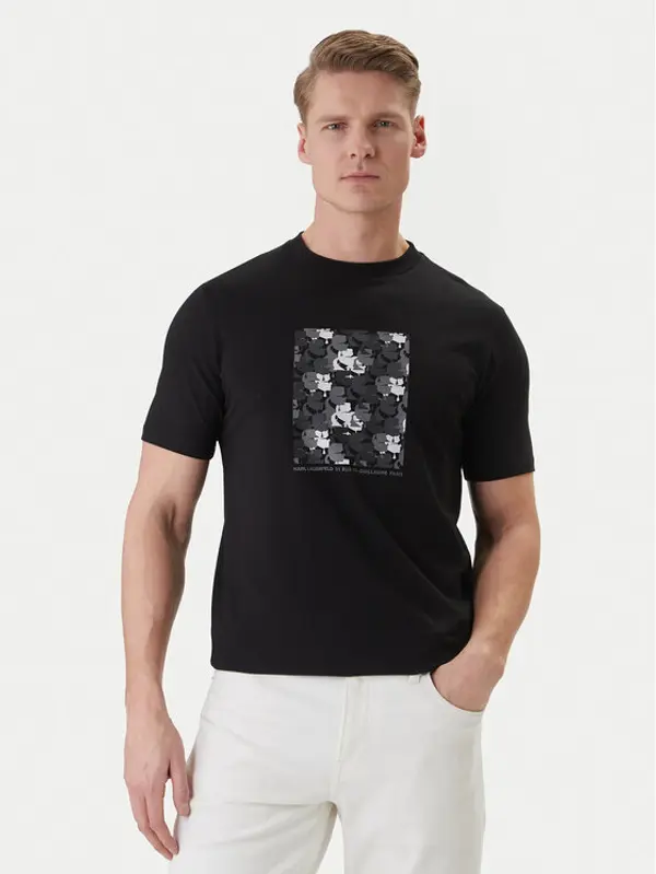 Karl Lagerfeld KARL LAGERFELD T-shirt 755037 562221 Crna Loose Fit