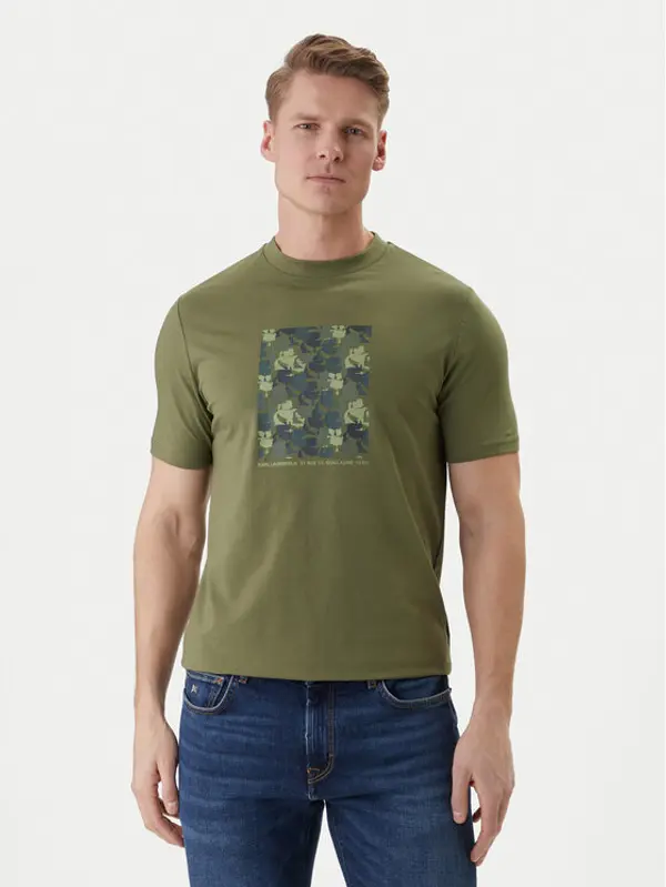 Karl Lagerfeld KARL LAGERFELD T-shirt 755037 562221 Zelena Loose Fit