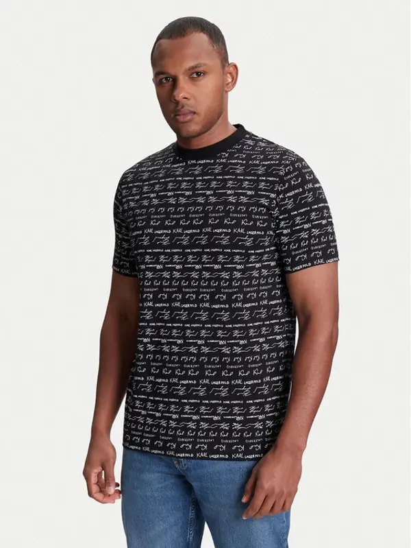 Karl Lagerfeld KARL LAGERFELD T-shirt 755040 553225 Crna Regular Fit