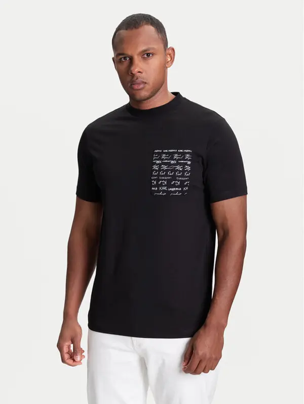 Karl Lagerfeld KARL LAGERFELD T-shirt 755041 553225 Crna Regular Fit