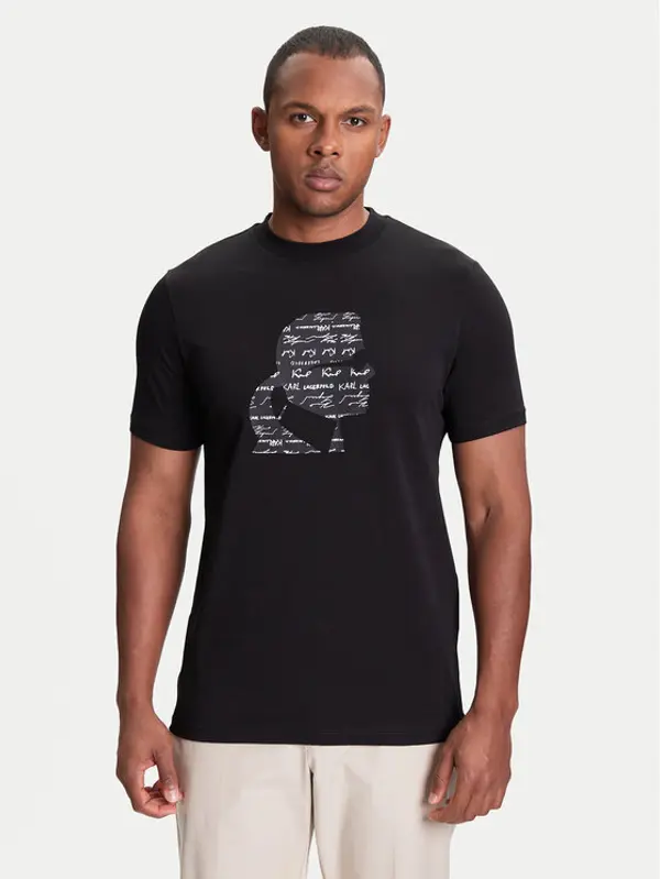 Karl Lagerfeld KARL LAGERFELD T-shirt 755042 553235 Crna Regular Fit