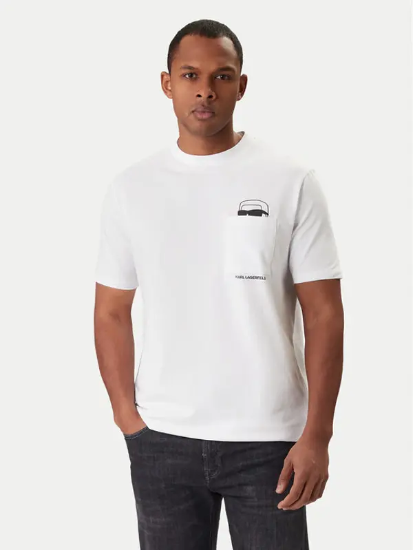 Karl Lagerfeld KARL LAGERFELD T-shirt 755047 561221 Bijela Regular Fit