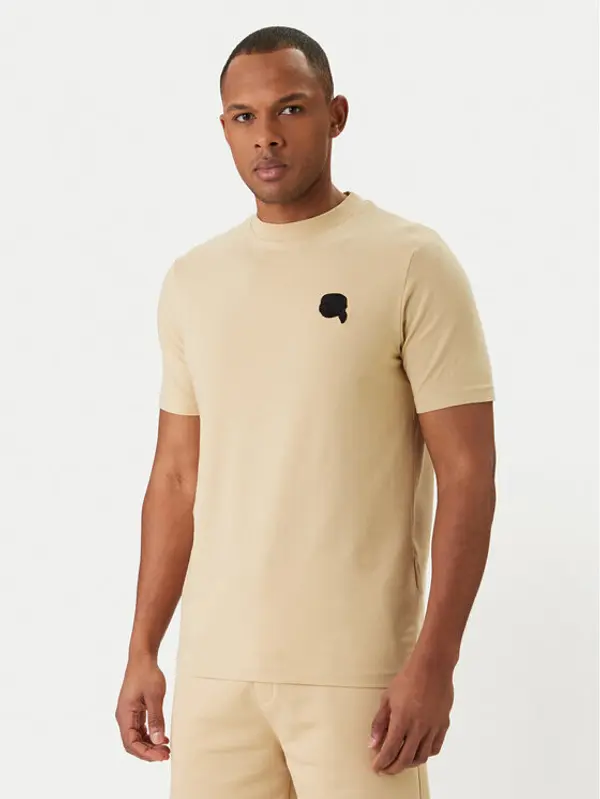 Karl Lagerfeld KARL LAGERFELD T-shirt 755049 562235 Bež Regular Fit