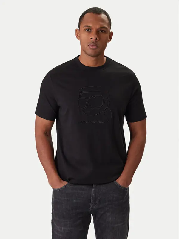 Karl Lagerfeld KARL LAGERFELD T-shirt 755052 561224 Crna Regular Fit