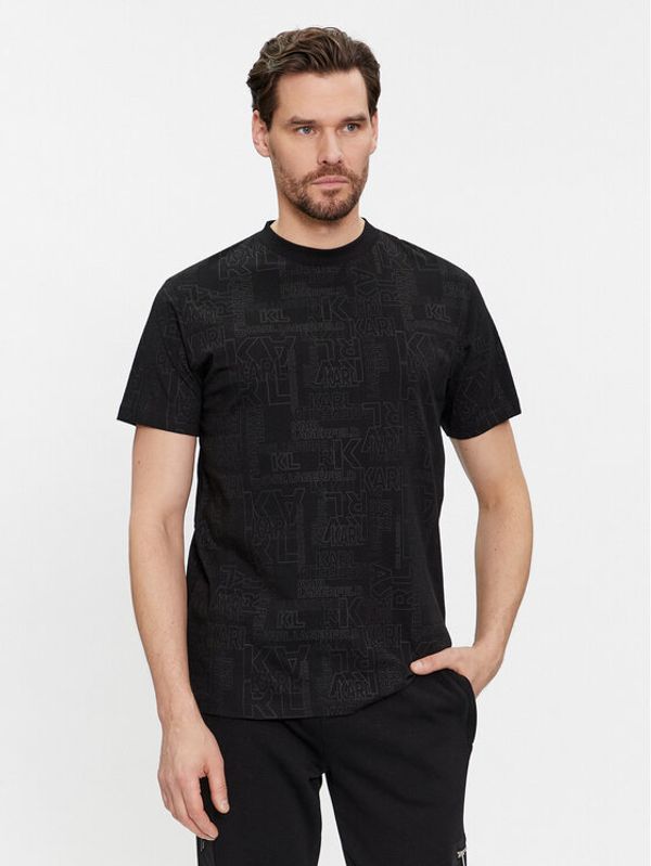 KARL LAGERFELD KARL LAGERFELD T-shirt 755060 541224 Crna Regular Fit