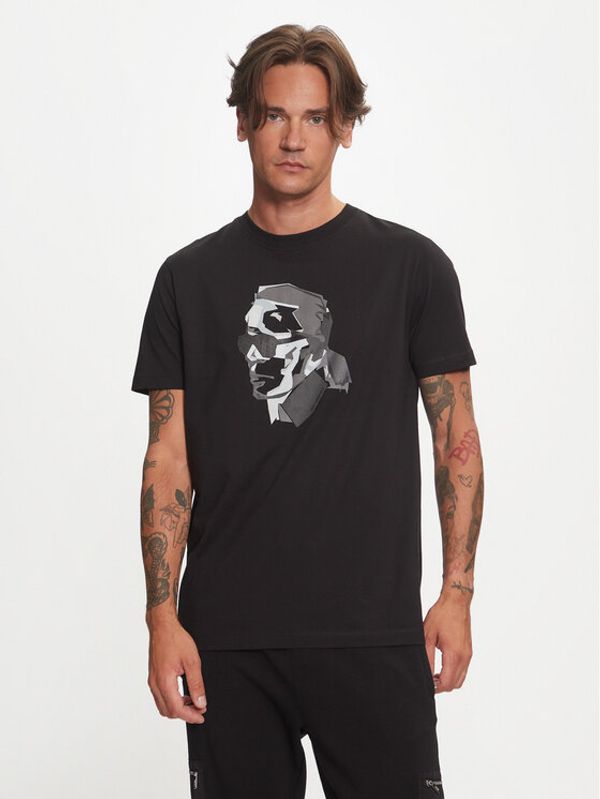 KARL LAGERFELD KARL LAGERFELD T-shirt 755060 544242 Crna Regular Fit