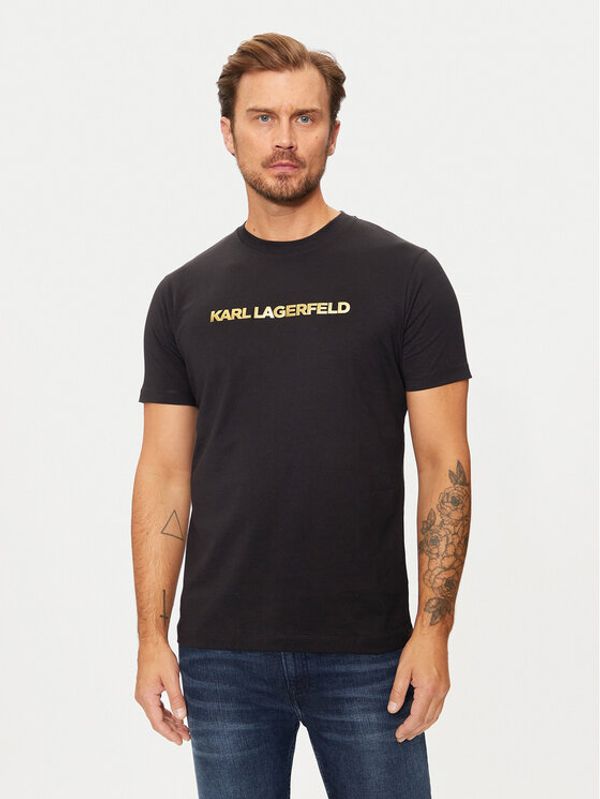 KARL LAGERFELD KARL LAGERFELD T-shirt 755065 544242 Crna Regular Fit