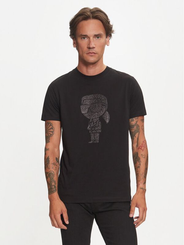 KARL LAGERFELD KARL LAGERFELD T-shirt 755066 544242 Crna Regular Fit
