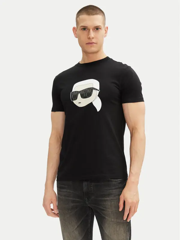 Karl Lagerfeld KARL LAGERFELD T-shirt 755073 552251 Crna Regular Fit
