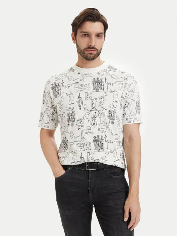 Karl Lagerfeld KARL LAGERFELD T-shirt 755139 563224 Bijela Regular Fit