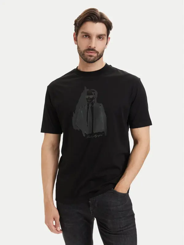 Karl Lagerfeld KARL LAGERFELD T-shirt 755143 563225 Crna Regular Fit
