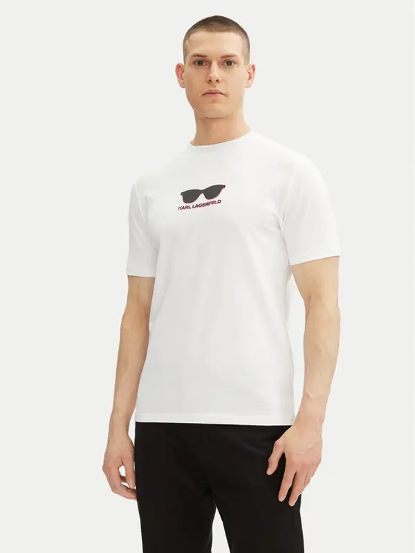 Karl Lagerfeld KARL LAGERFELD T-shirt 755400 552235 Bijela Regular Fit