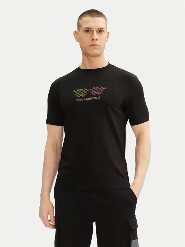 Karl Lagerfeld KARL LAGERFELD T-shirt 755402 552235 Crna Regular Fit