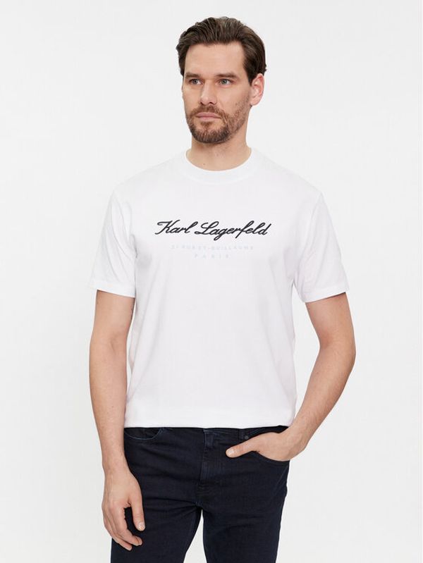 KARL LAGERFELD KARL LAGERFELD T-shirt 755403 541221 Bijela Regular Fit