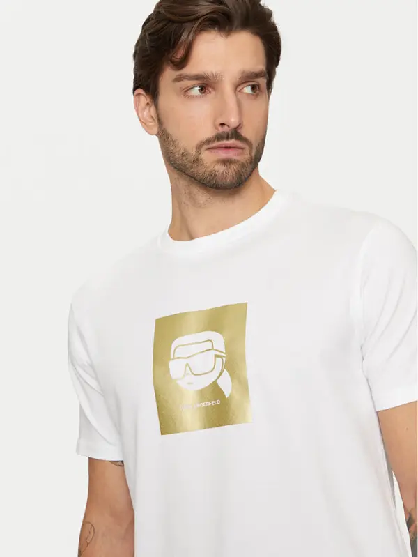 Karl Lagerfeld KARL LAGERFELD T-shirt 755460 551235 Bijela Regular Fit