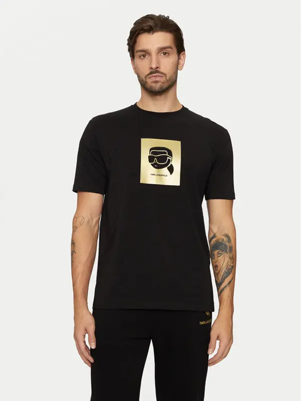 Karl Lagerfeld KARL LAGERFELD T-shirt 755460 551235 Crna Regular Fit