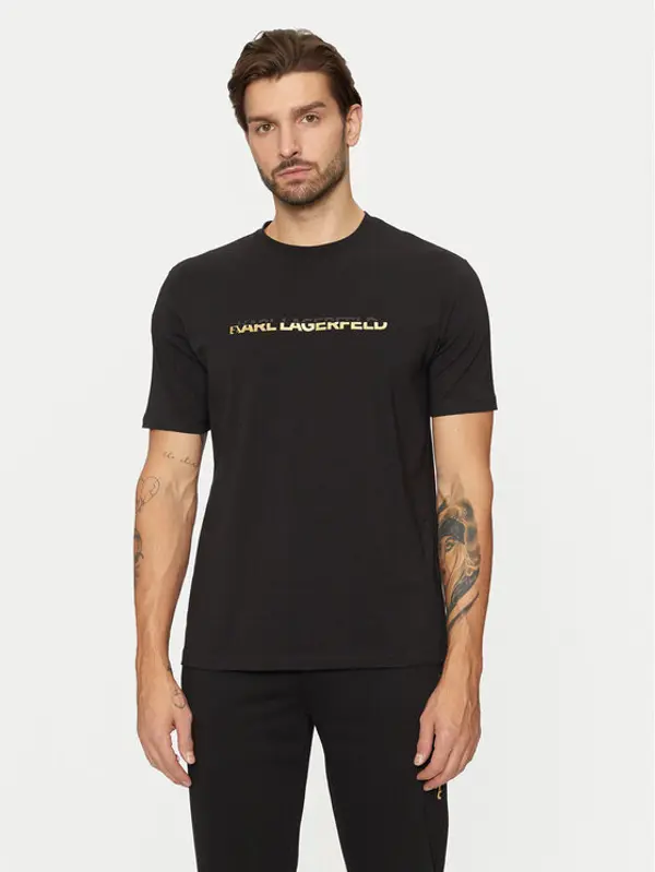 Karl Lagerfeld KARL LAGERFELD T-shirt 755462 551235 Crna Regular Fit