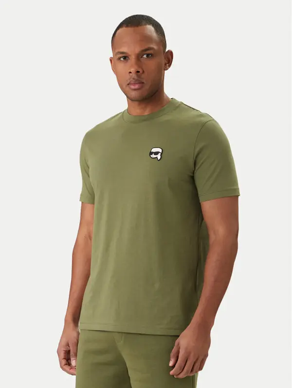 Karl Lagerfeld KARL LAGERFELD T-shirt 755710 562224 Zelena Regular Fit