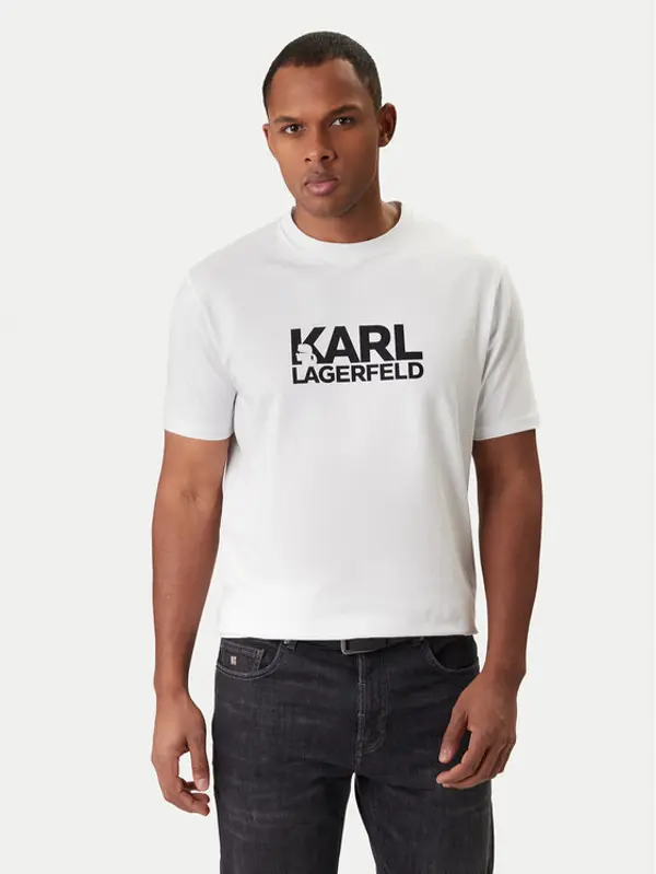 Karl Lagerfeld KARL LAGERFELD T-shirt 755780 561235 Bijela Regular Fit