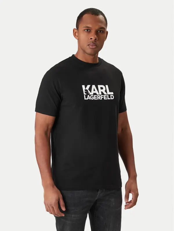 Karl Lagerfeld KARL LAGERFELD T-shirt 755780 561235 Crna Regular Fit