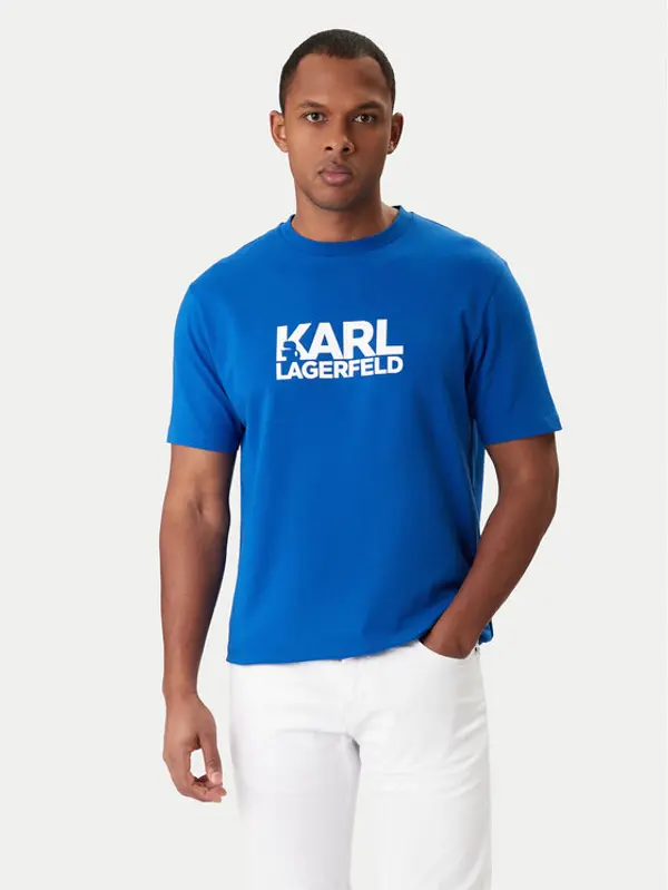 Karl Lagerfeld KARL LAGERFELD T-shirt 755780 561235 Plava Regular Fit