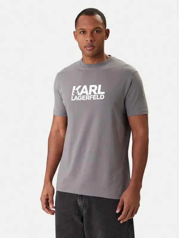 Karl Lagerfeld KARL LAGERFELD T-shirt 755780 561235 Siva Regular Fit