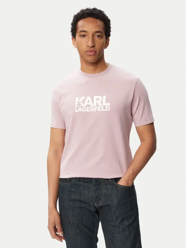Karl Lagerfeld KARL LAGERFELD T-shirt 755780 563235 Ružičasta Regular Fit