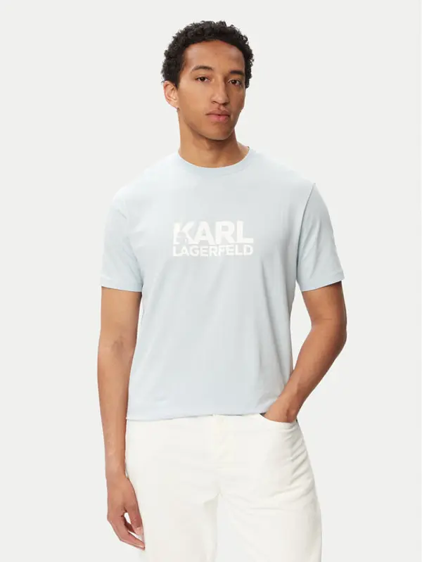 Karl Lagerfeld KARL LAGERFELD T-shirt 755780 563235 Svijetlo plava Regular Fit