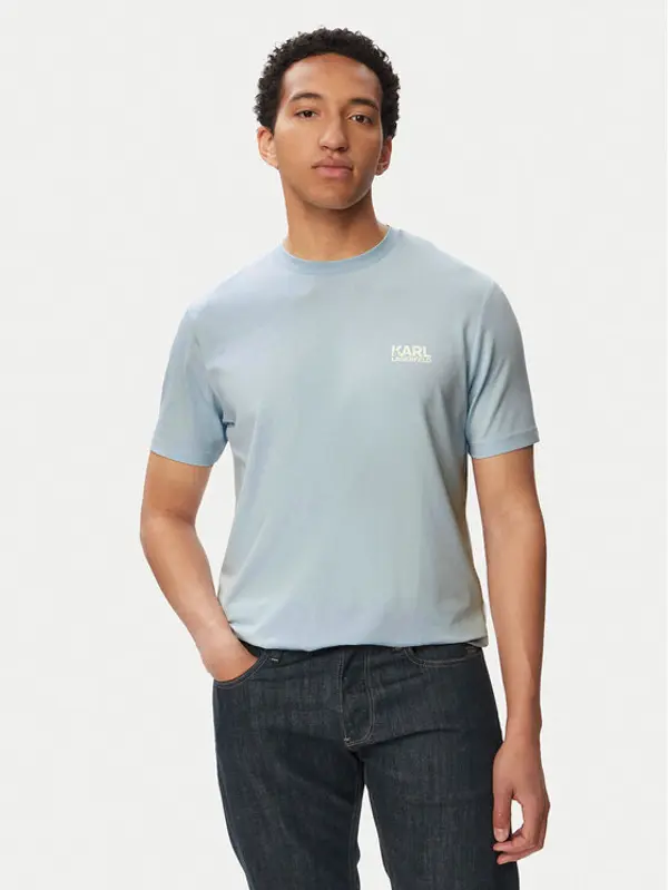 Karl Lagerfeld KARL LAGERFELD T-shirt 755781 563235 Svijetlo plava Regular Fit
