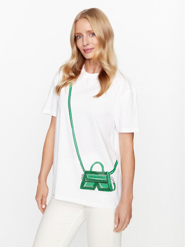 KARL LAGERFELD KARL LAGERFELD T-shirt Ikonik 2.0 236W1731 Bijela Regular Fit