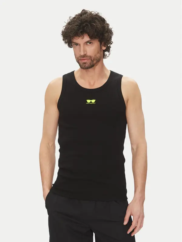 Karl Lagerfeld KARL LAGERFELD Tank top 755401 552238 Crna Slim Fit