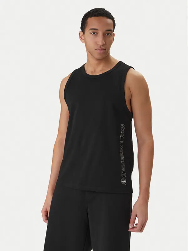 Karl Lagerfeld KARL LAGERFELD Tank top B1M46012 Crna Regular Fit