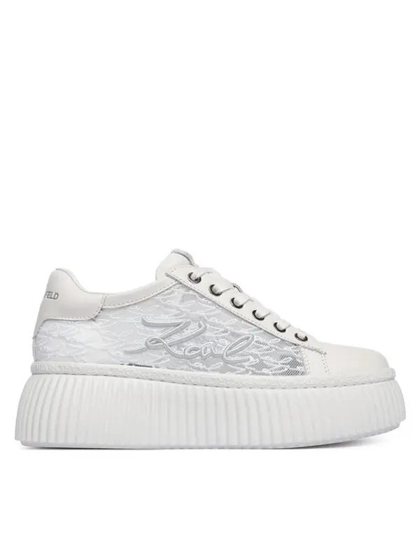 Karl Lagerfeld KARL LAGERFELD Tenisice Kreeper Lo KL42326 Bijela